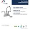 Keeney Mfg Dual Handle Bathroom Faucet with Pop-Up Drain, Oil Rubbed Bronze RUS74WORB - alternate 6